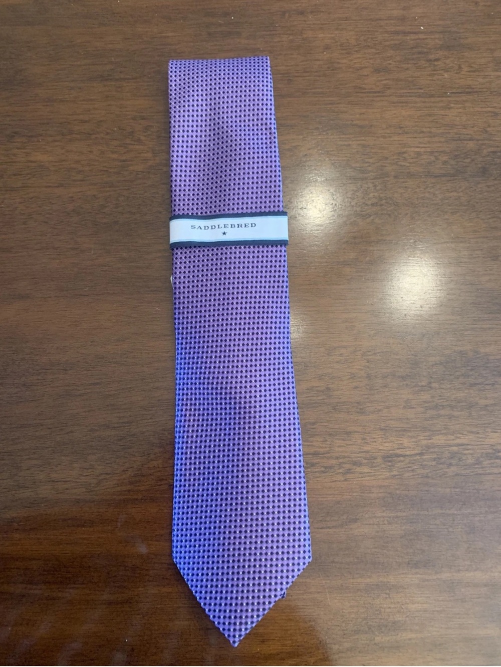 Saddlebred Purple Men’s Tie NWT